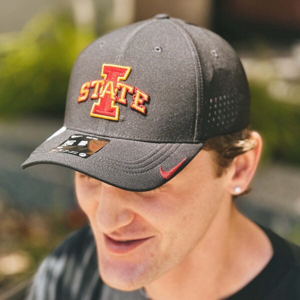 Nike I-State Cyclones Black FA25 Structured Swooshflex Hat